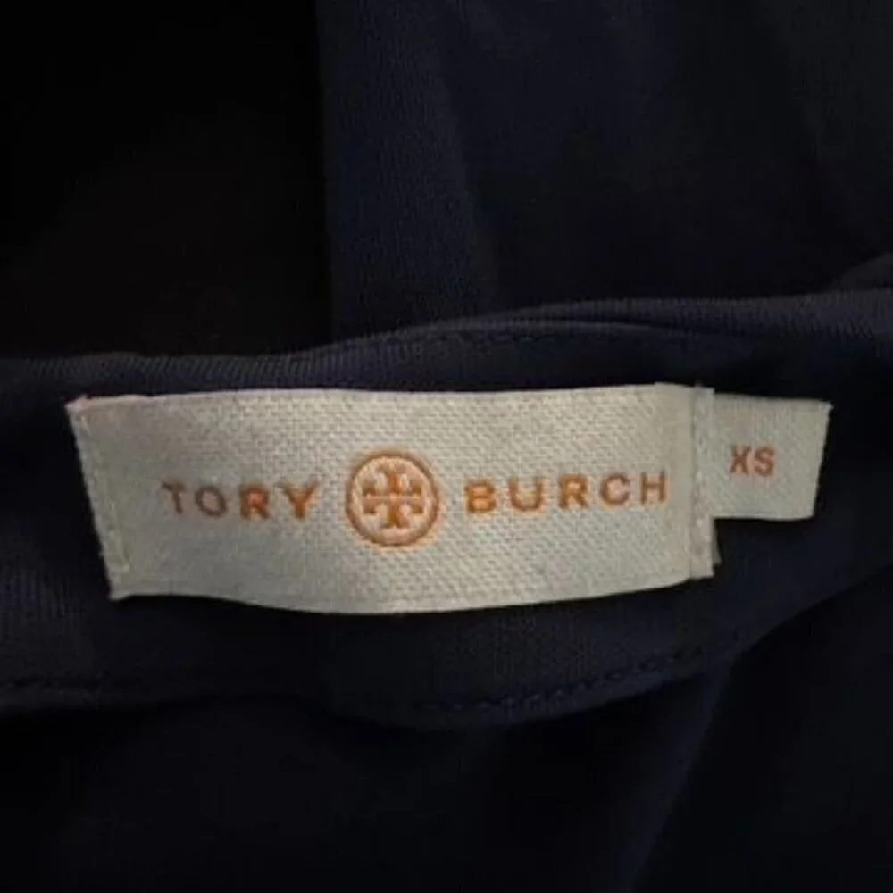 Tory Burch Dress Navy Blue size XS v-neck sleeveless jersey drres